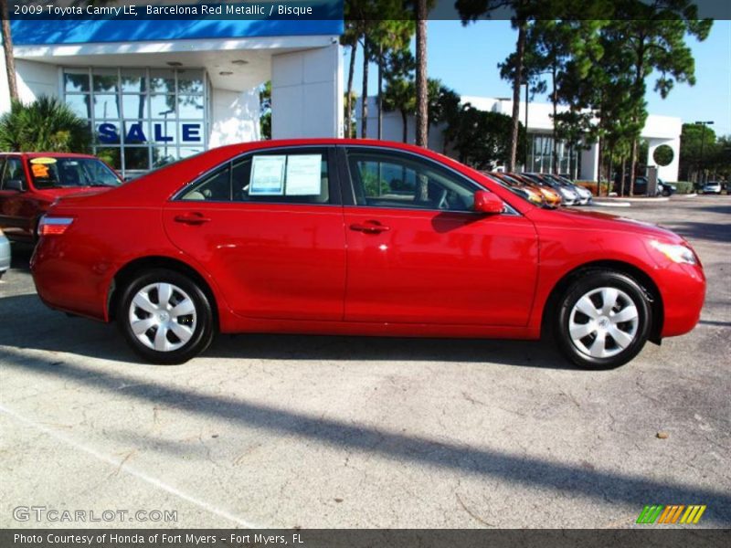 Barcelona Red Metallic / Bisque 2009 Toyota Camry LE