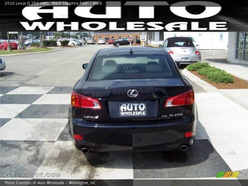 Black Sapphire Pearl / Black 2010 Lexus IS 250 AWD