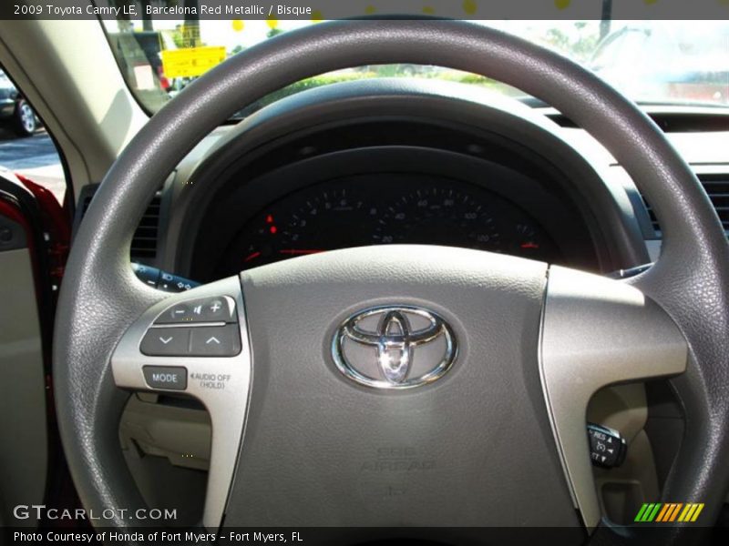 Barcelona Red Metallic / Bisque 2009 Toyota Camry LE