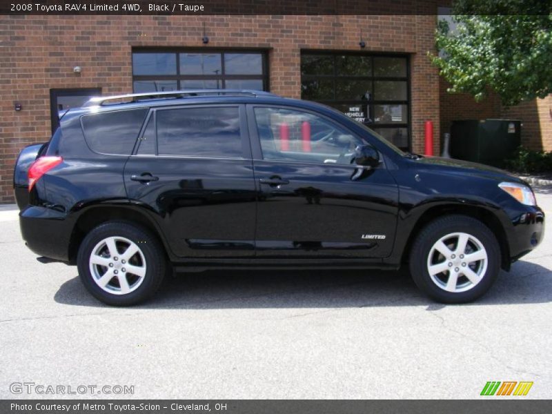 Black / Taupe 2008 Toyota RAV4 Limited 4WD