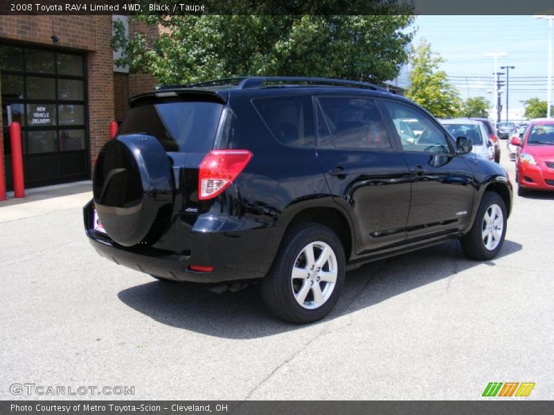 Black / Taupe 2008 Toyota RAV4 Limited 4WD