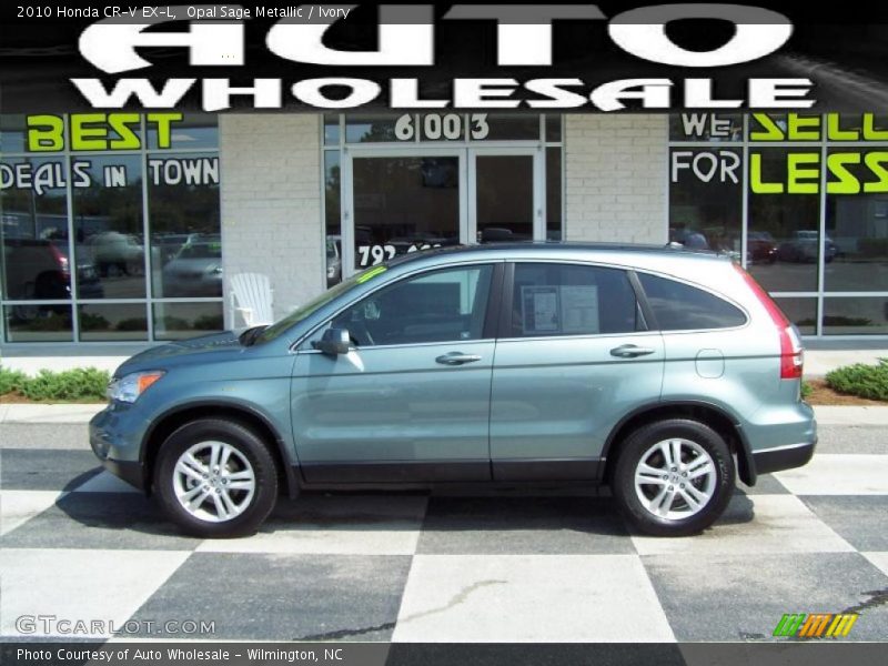 Opal Sage Metallic / Ivory 2010 Honda CR-V EX-L