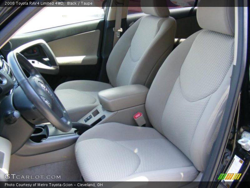 Black / Taupe 2008 Toyota RAV4 Limited 4WD
