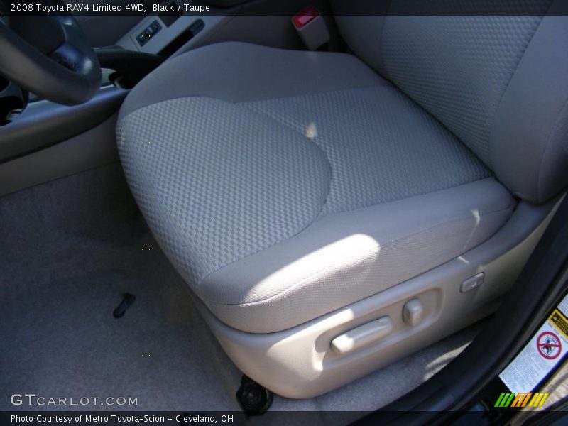 Black / Taupe 2008 Toyota RAV4 Limited 4WD