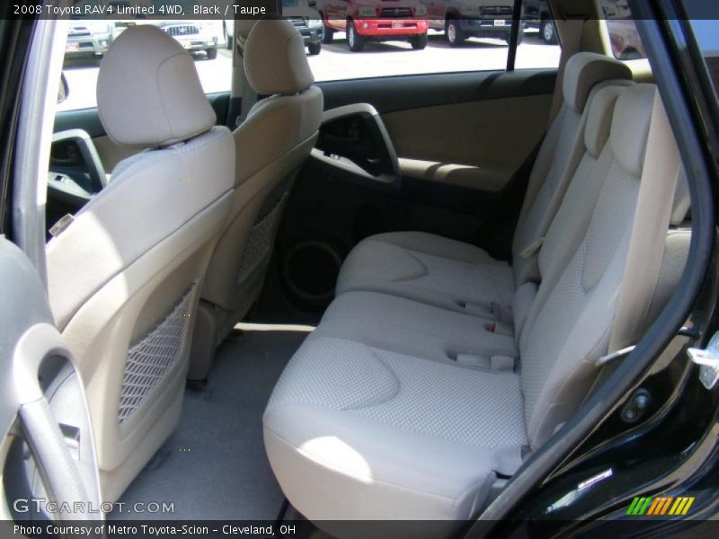 Black / Taupe 2008 Toyota RAV4 Limited 4WD