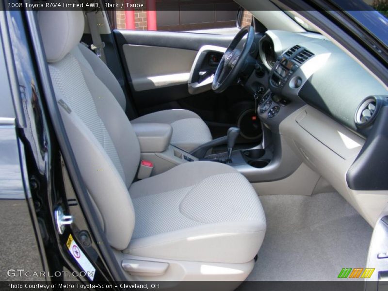 Black / Taupe 2008 Toyota RAV4 Limited 4WD