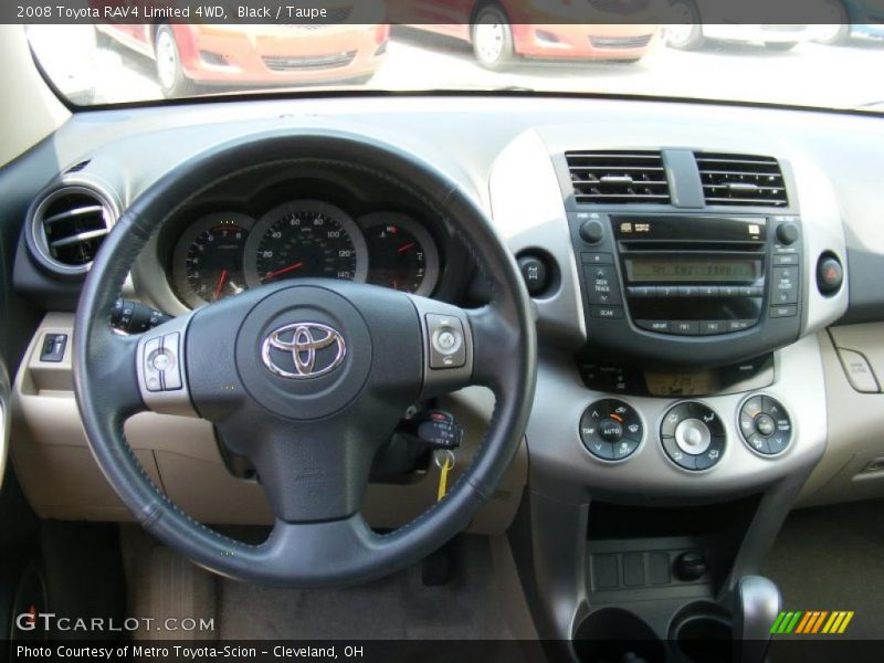 Black / Taupe 2008 Toyota RAV4 Limited 4WD