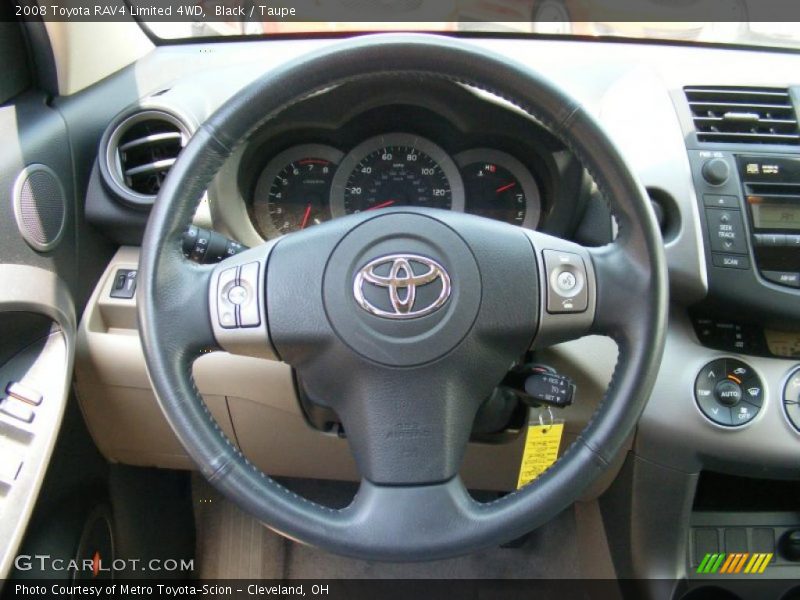 Black / Taupe 2008 Toyota RAV4 Limited 4WD