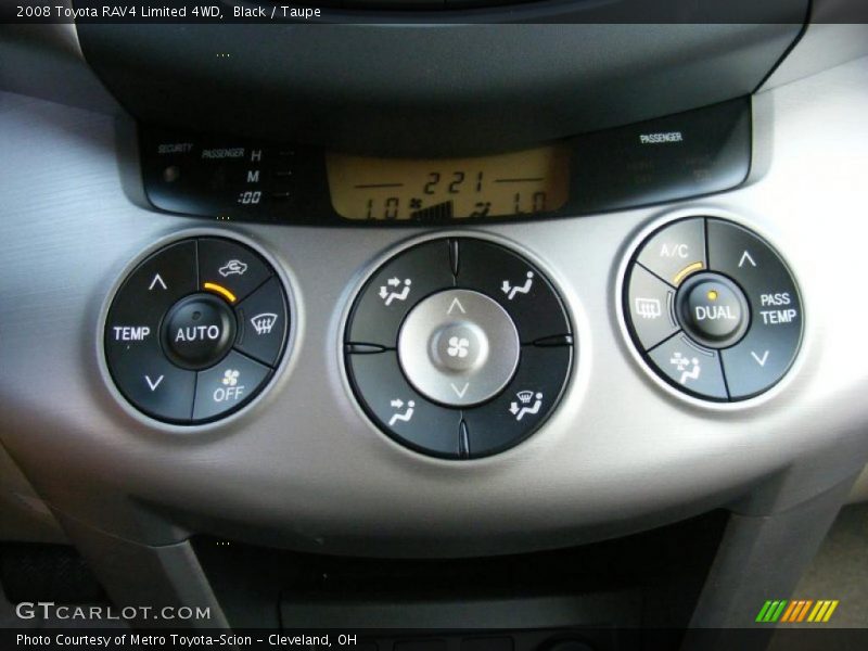Black / Taupe 2008 Toyota RAV4 Limited 4WD