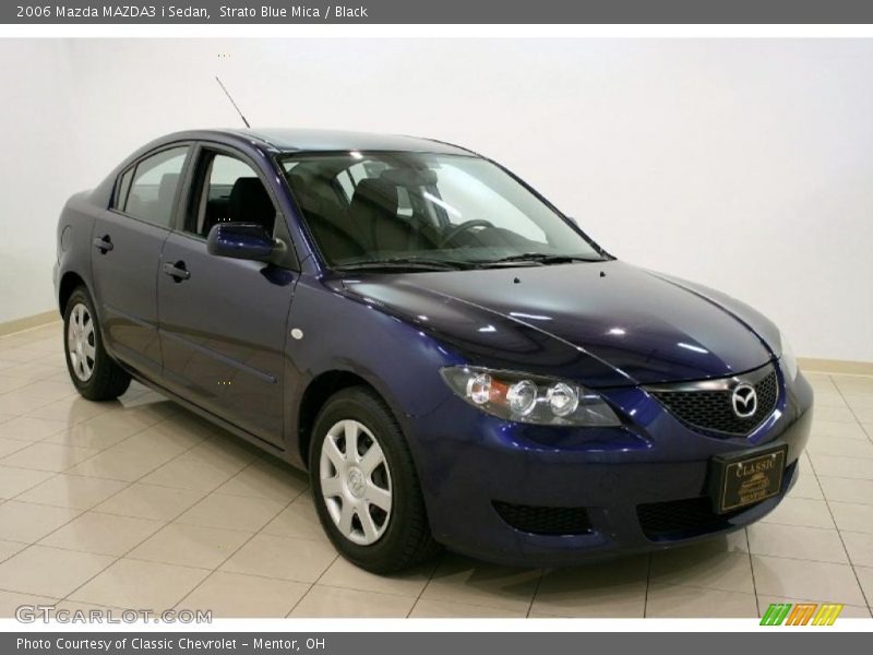 Strato Blue Mica / Black 2006 Mazda MAZDA3 i Sedan