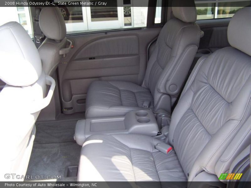 Slate Green Metallic / Gray 2008 Honda Odyssey EX-L