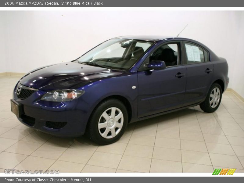 Strato Blue Mica / Black 2006 Mazda MAZDA3 i Sedan