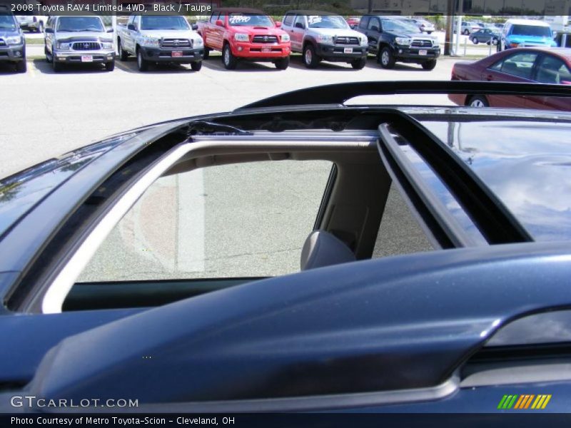 Black / Taupe 2008 Toyota RAV4 Limited 4WD