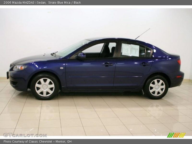 Strato Blue Mica / Black 2006 Mazda MAZDA3 i Sedan