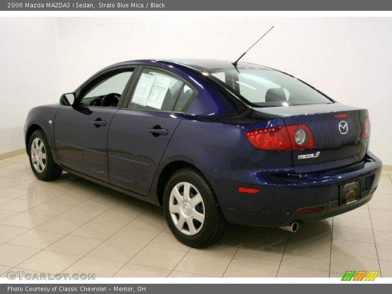 Strato Blue Mica / Black 2006 Mazda MAZDA3 i Sedan