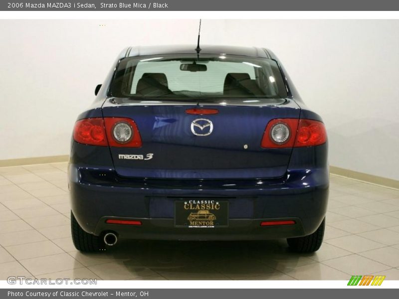Strato Blue Mica / Black 2006 Mazda MAZDA3 i Sedan
