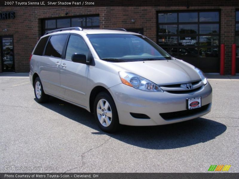 Silver Shadow Pearl / Stone 2007 Toyota Sienna LE