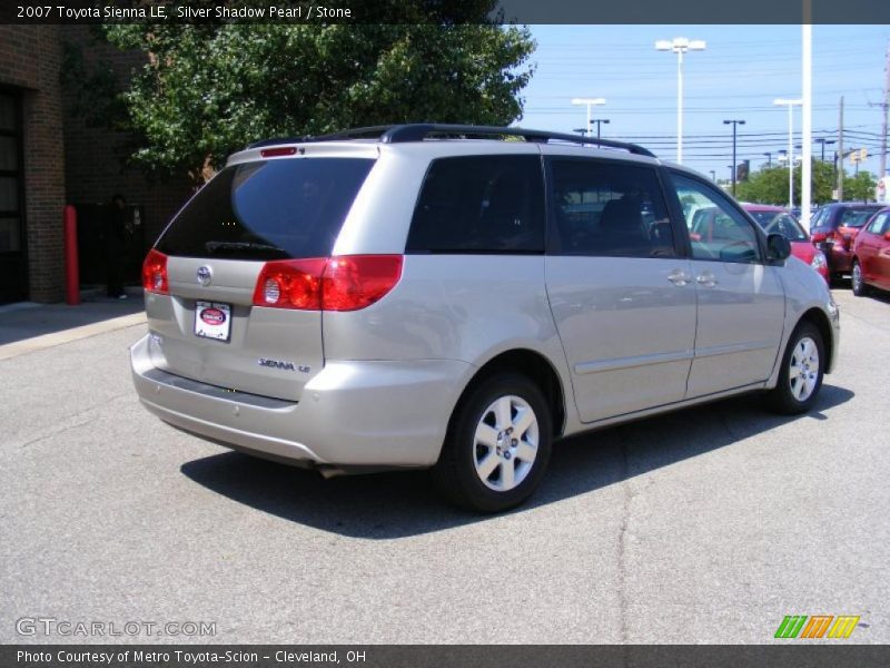 Silver Shadow Pearl / Stone 2007 Toyota Sienna LE