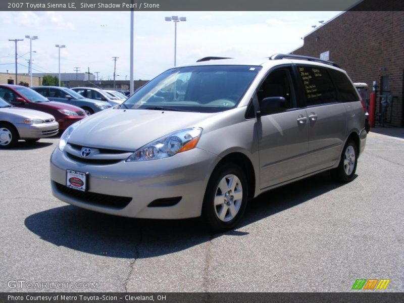 Silver Shadow Pearl / Stone 2007 Toyota Sienna LE