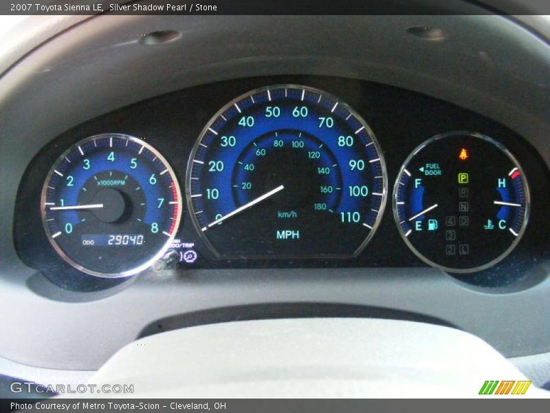 Silver Shadow Pearl / Stone 2007 Toyota Sienna LE