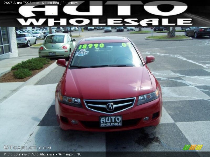 Milano Red / Parchment 2007 Acura TSX Sedan
