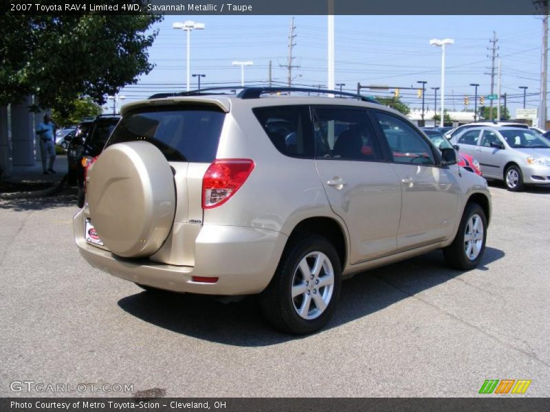 Savannah Metallic / Taupe 2007 Toyota RAV4 Limited 4WD