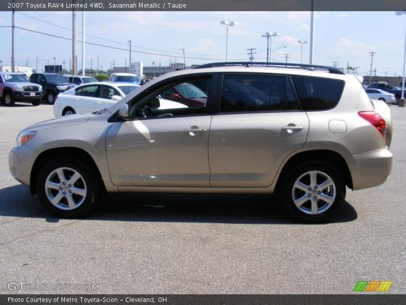 Savannah Metallic / Taupe 2007 Toyota RAV4 Limited 4WD