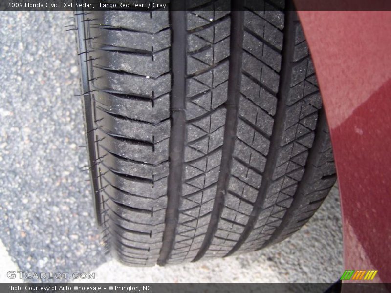 Tango Red Pearl / Gray 2009 Honda Civic EX-L Sedan