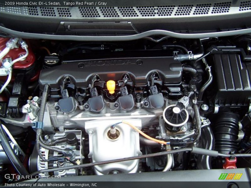 Tango Red Pearl / Gray 2009 Honda Civic EX-L Sedan