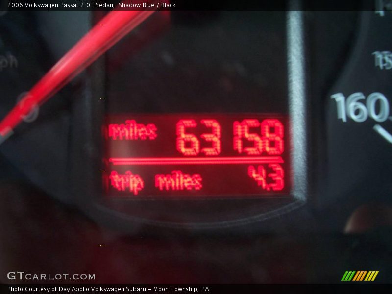 Shadow Blue / Black 2006 Volkswagen Passat 2.0T Sedan