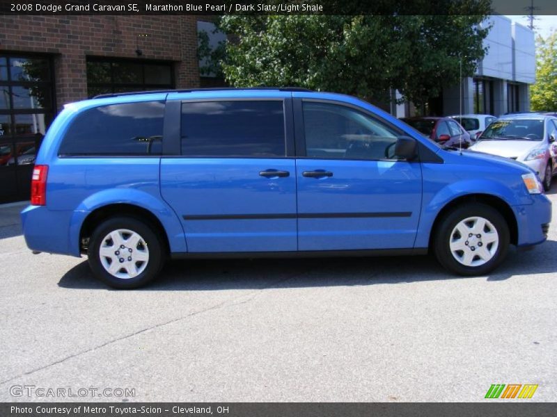 Marathon Blue Pearl / Dark Slate/Light Shale 2008 Dodge Grand Caravan SE