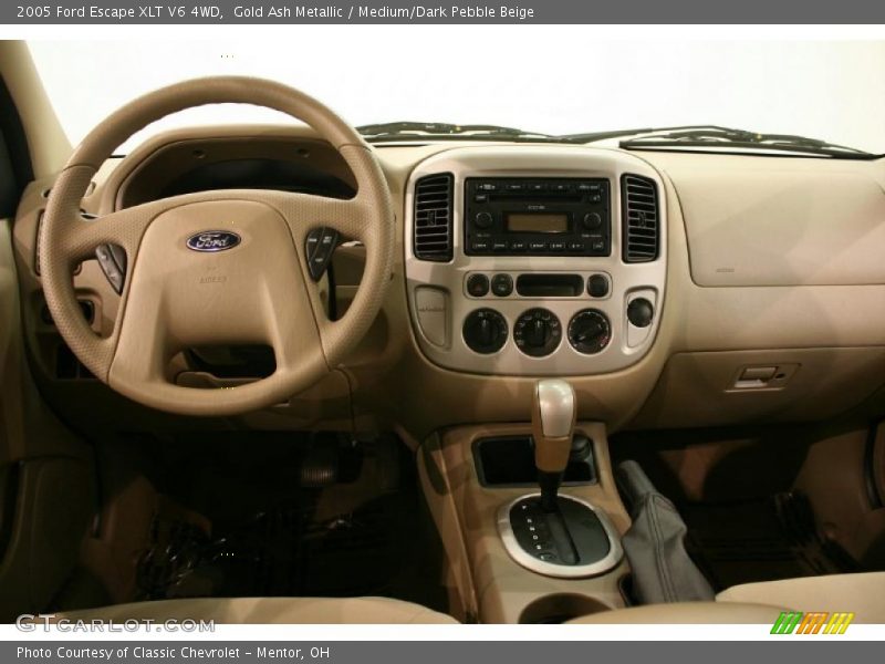 Gold Ash Metallic / Medium/Dark Pebble Beige 2005 Ford Escape XLT V6 4WD