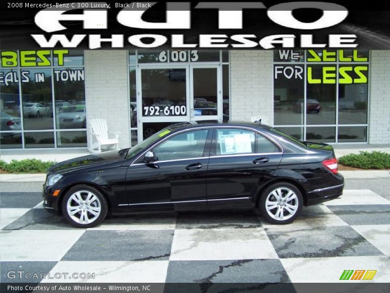 Black / Black 2008 Mercedes-Benz C 300 Luxury