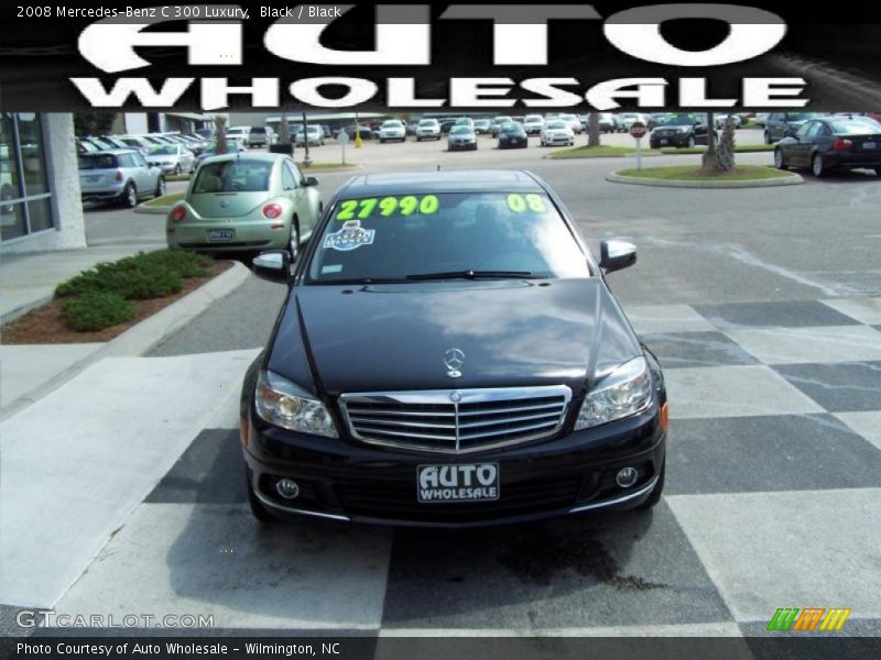 Black / Black 2008 Mercedes-Benz C 300 Luxury