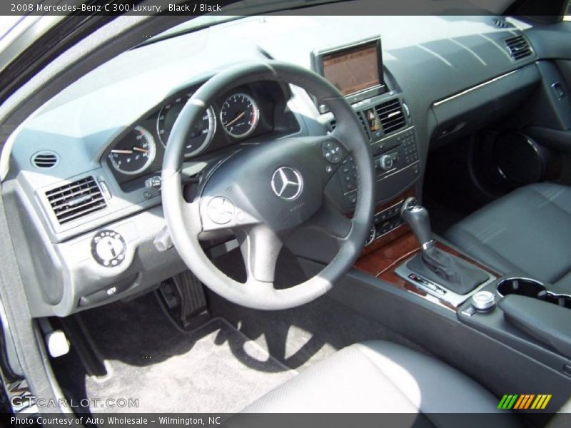 Black / Black 2008 Mercedes-Benz C 300 Luxury