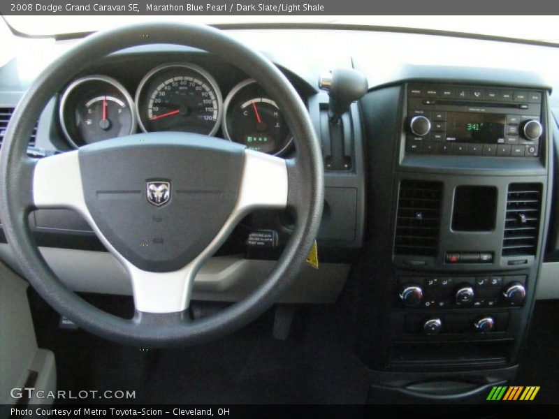 Marathon Blue Pearl / Dark Slate/Light Shale 2008 Dodge Grand Caravan SE