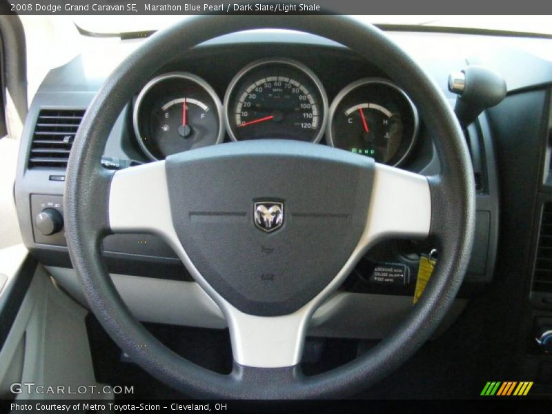 Marathon Blue Pearl / Dark Slate/Light Shale 2008 Dodge Grand Caravan SE
