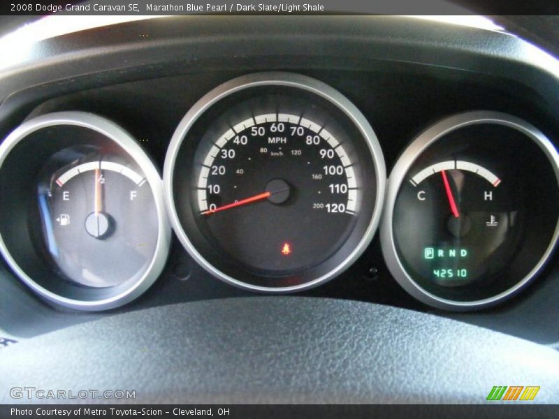 Marathon Blue Pearl / Dark Slate/Light Shale 2008 Dodge Grand Caravan SE