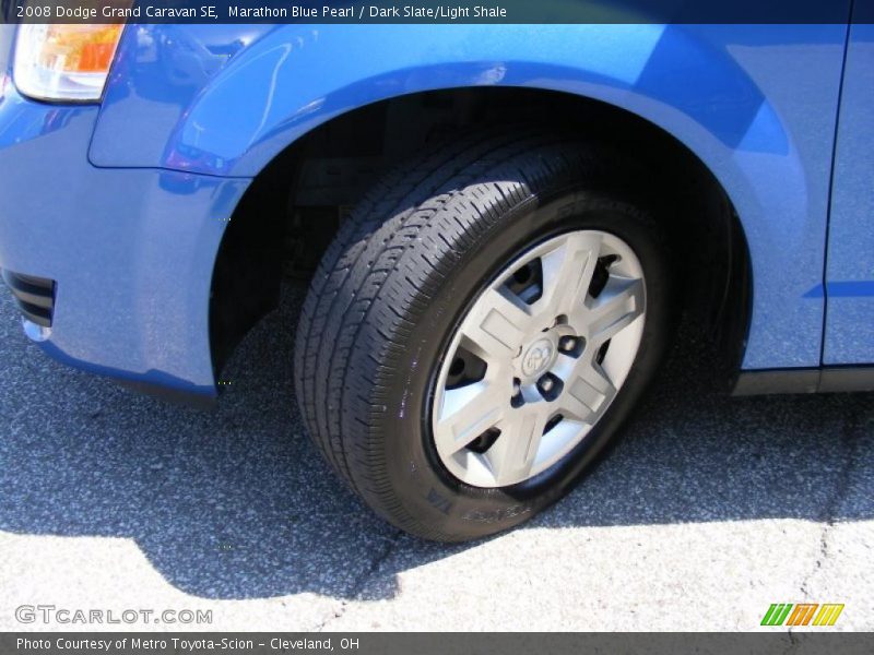 Marathon Blue Pearl / Dark Slate/Light Shale 2008 Dodge Grand Caravan SE
