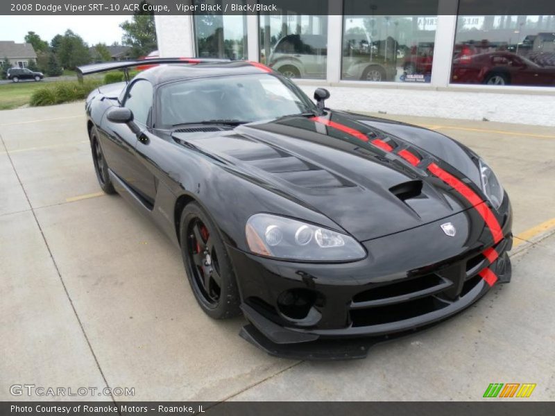 Viper Black / Black/Black 2008 Dodge Viper SRT-10 ACR Coupe