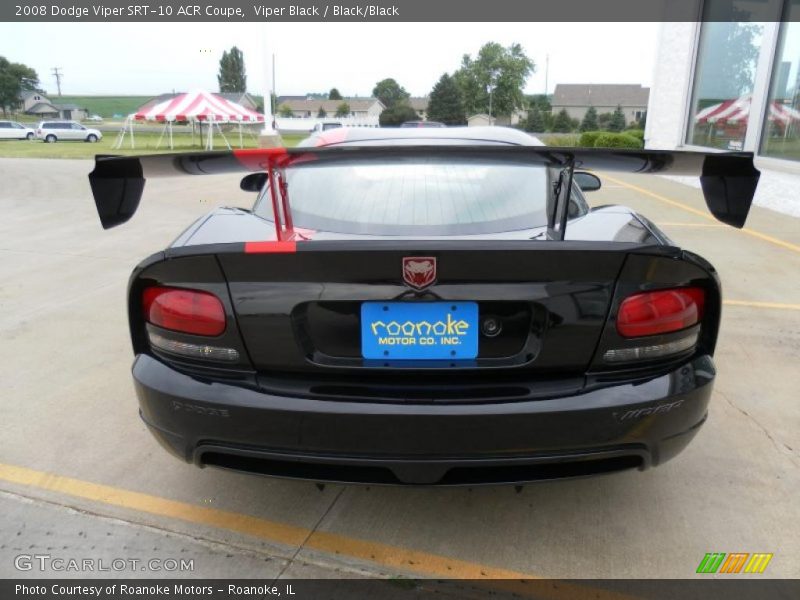 Viper Black / Black/Black 2008 Dodge Viper SRT-10 ACR Coupe