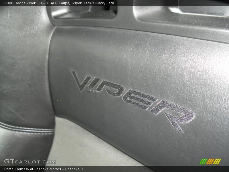 Viper Black / Black/Black 2008 Dodge Viper SRT-10 ACR Coupe