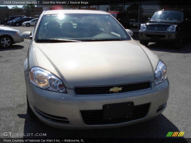 Gold Mist Metallic / Neutral Beige 2008 Chevrolet Impala LT