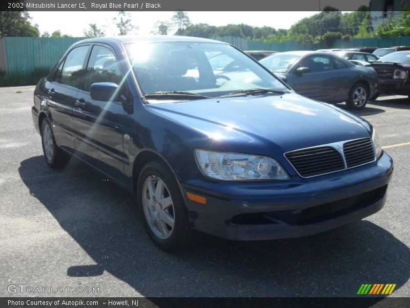 Royal Blue Pearl / Black 2002 Mitsubishi Lancer LS