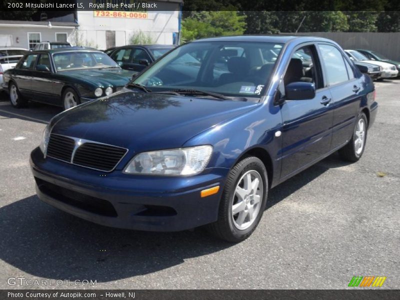 Royal Blue Pearl / Black 2002 Mitsubishi Lancer LS