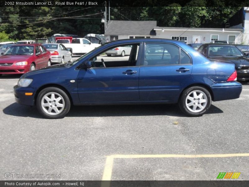 Royal Blue Pearl / Black 2002 Mitsubishi Lancer LS