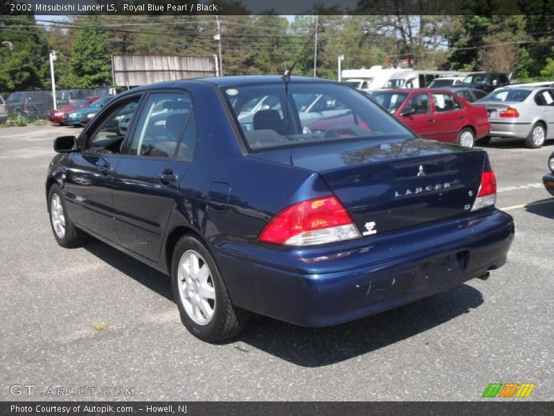Royal Blue Pearl / Black 2002 Mitsubishi Lancer LS