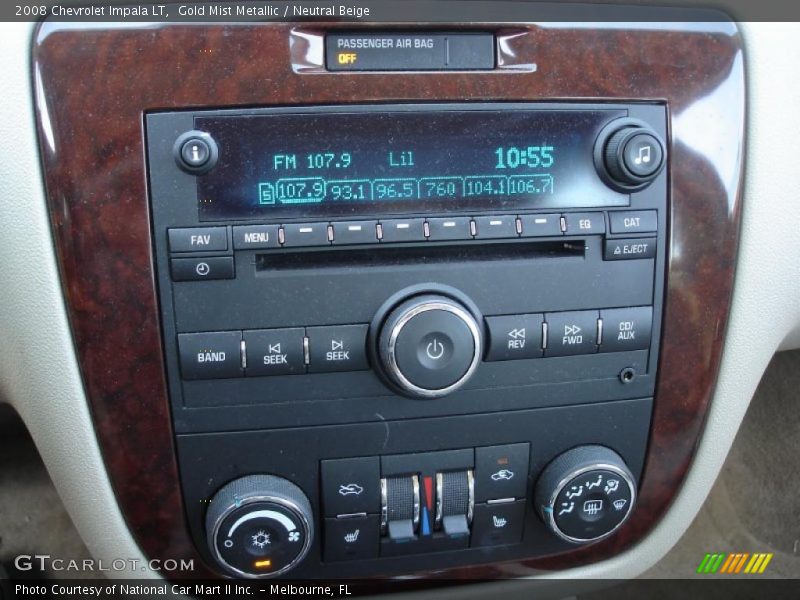Gold Mist Metallic / Neutral Beige 2008 Chevrolet Impala LT