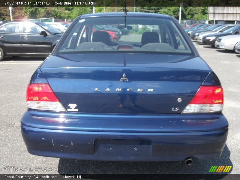 Royal Blue Pearl / Black 2002 Mitsubishi Lancer LS
