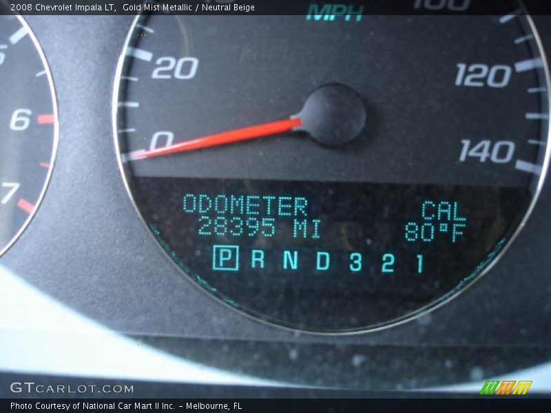 Gold Mist Metallic / Neutral Beige 2008 Chevrolet Impala LT